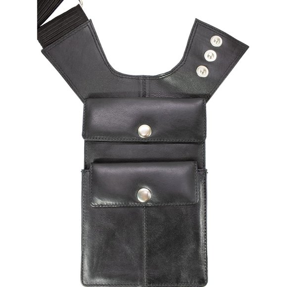 Genuine Leather Carry Handbag Shoulder Cross Body Bag - Picture 5 of 11